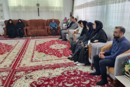 دیدار با خانواده شهید زیبا در آستانه سالگرد تشکیل جهاددانشگاهی