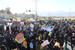 حضور جهادگران خراسان جنوبی در راهپیمایی ۱۳ آبان؛ روز ملی مبارزه با استکبار جهانی