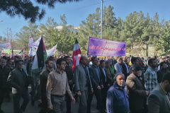 حضور جهادگران خراسان جنوبی در راهپیمایی ۱۳ آبان؛ روز ملی مبارزه با استکبار جهانی