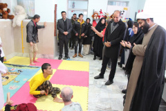 روز پدر به روایت همدلی؛ حضور جهادگران در خانه سالمندان بیرجند