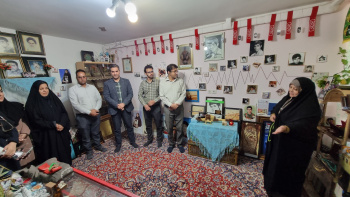 جمعی از جهادگران واحد از موزه شهید محمدحسین رئوفی‌فرد بازدید کردند