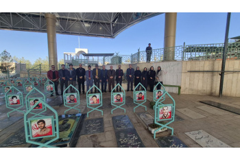 تجدید میثاق جهادگران جهاددانشگاهی خراسان جنوبی با شهدای انقلاب