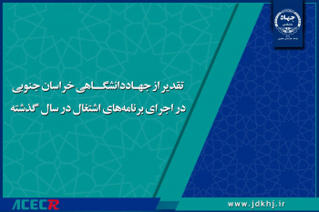 تقدیر از مدیر ستفای خراسان جنوبی برای اجرای برنامه‌های اشتغال در سال گذشته